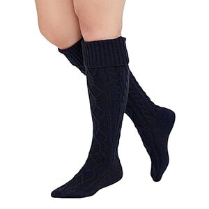 Torrid NWT Navy Cable Knit Knee-High Socks Size 7-9W